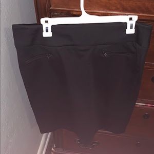 Knee length form fitted skirt